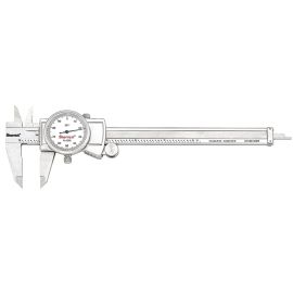 Starrett 3202-6 Dial Caliper, Hardened Stainless Steel, 0-6" Range, .001" Graduations